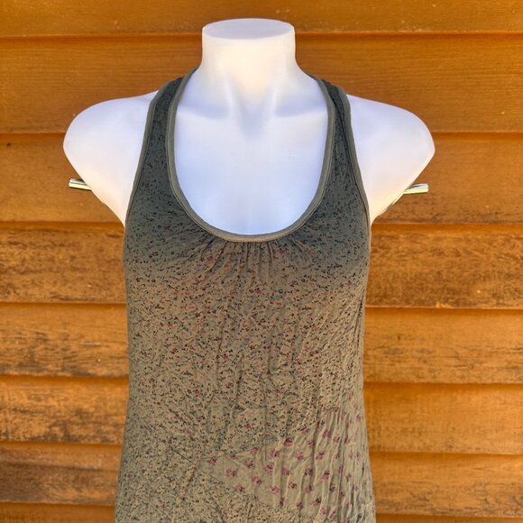 Ella Moss EDFZ10873 Made in USA Rayon Green Maxi Dress Size S - Picture 9 of 10